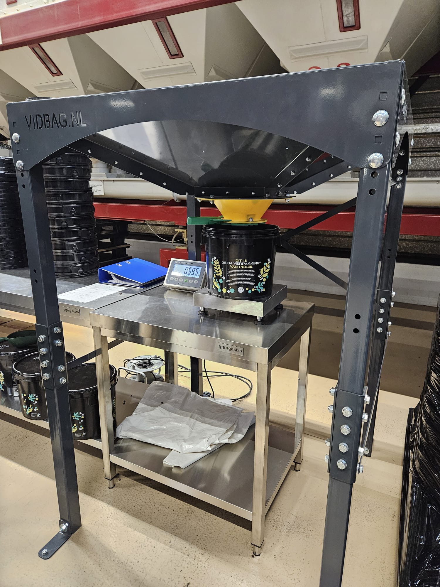 modulo SP spike, bigbags ompakken