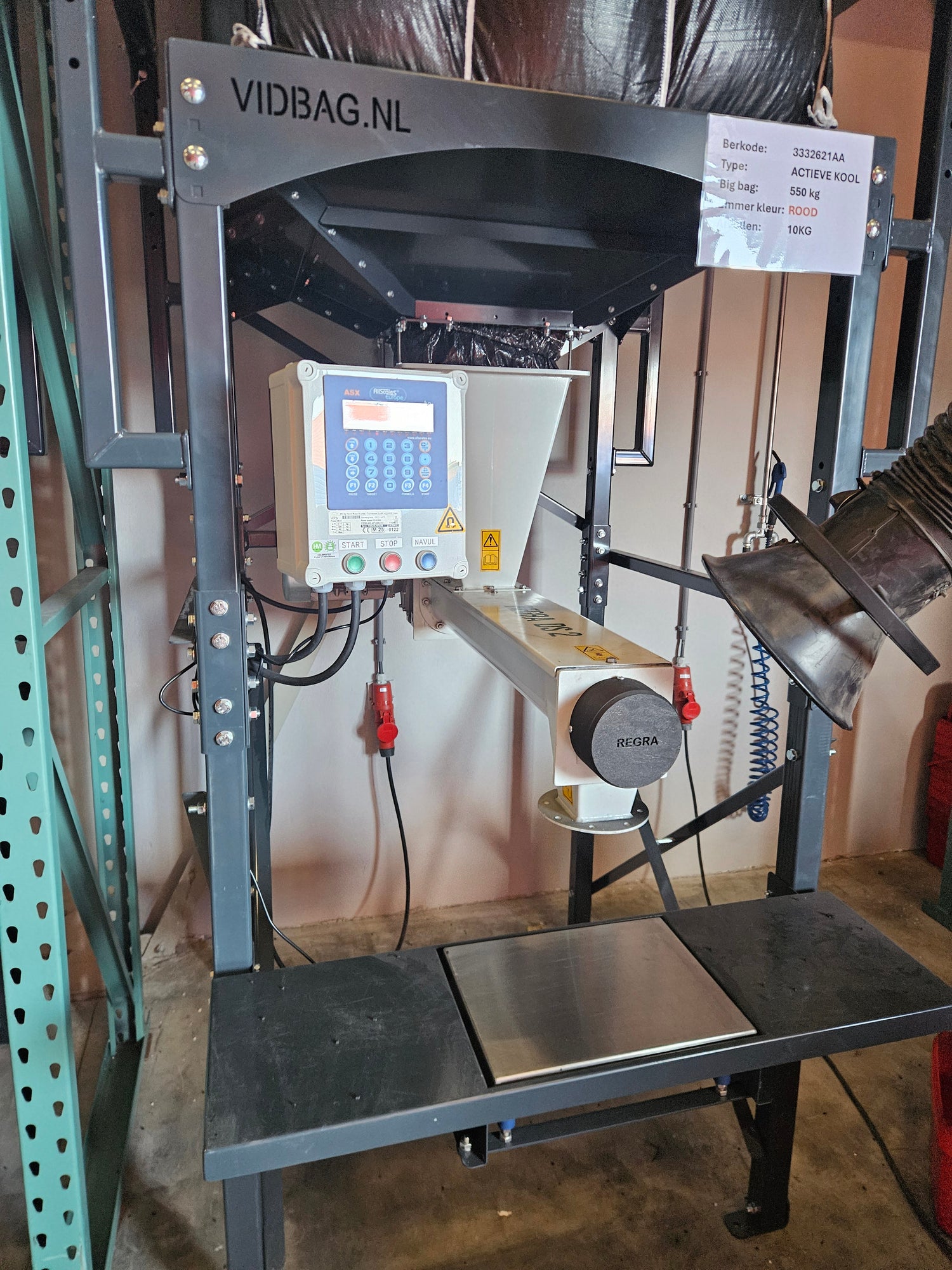 Modulo HI-DS® bigbag losstation met doseerschroef