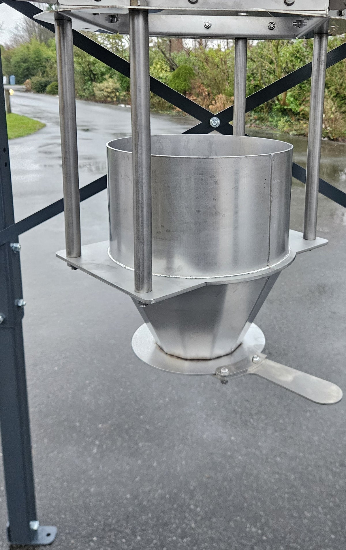 Modulo SP® RVS bigbag losstation; trechter