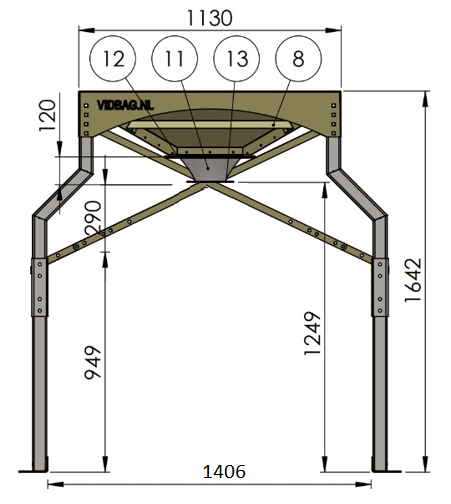 Modulo SP® bigbag losstation; spies