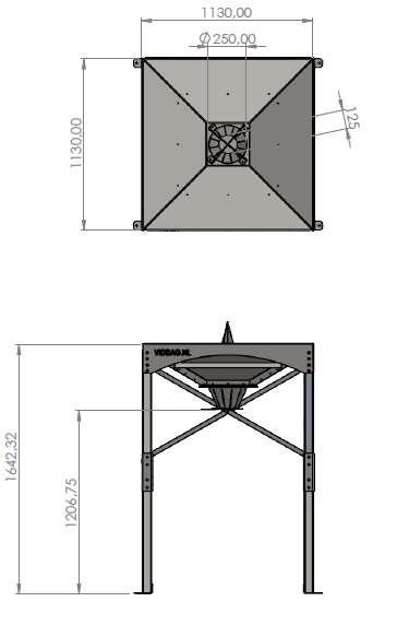 Modulo SP® RVS bigbag losstation; spies