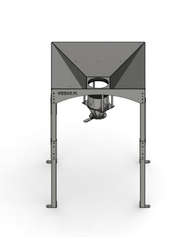 Modulo SP® RVS bigbag losstation; trechter
